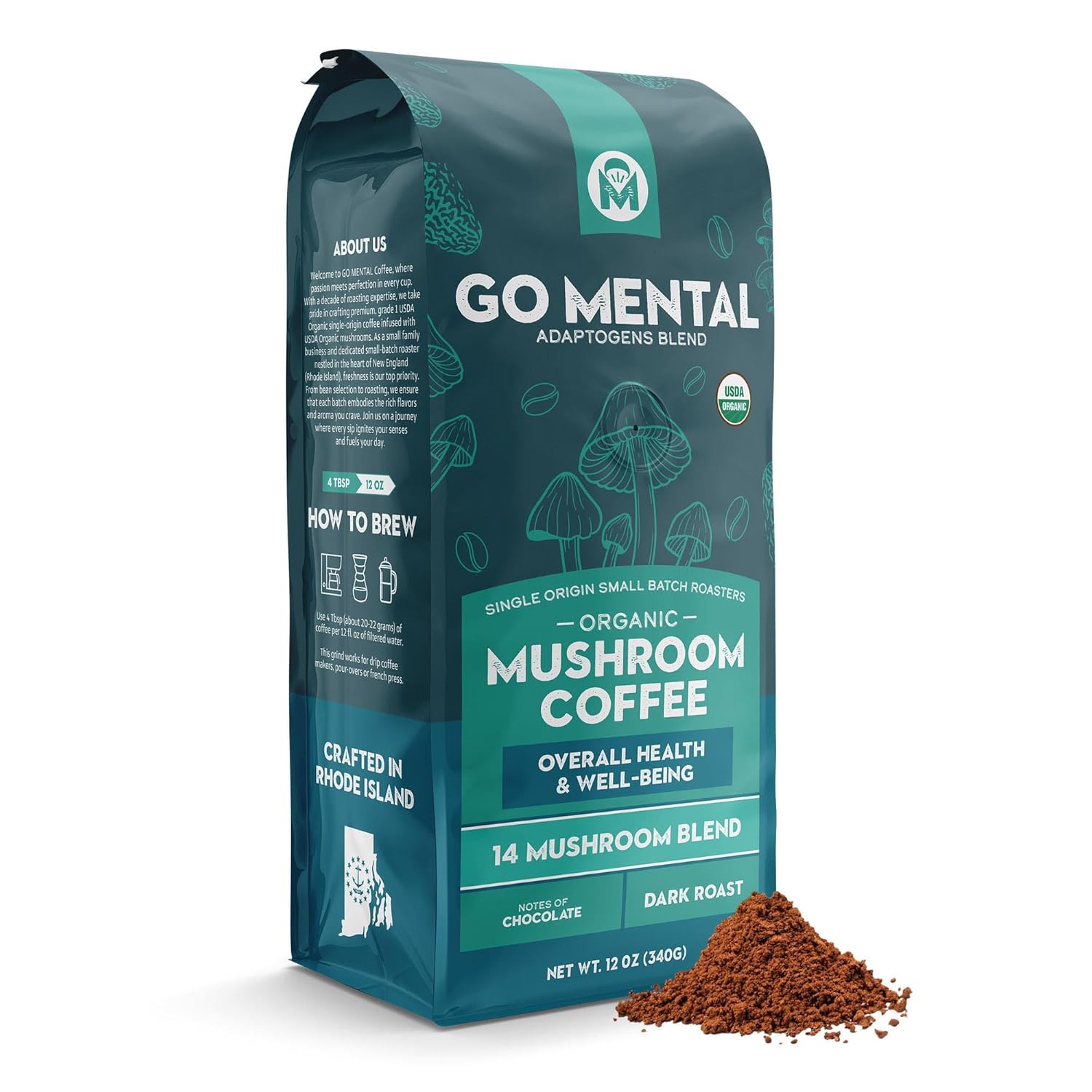 14 Mushroom Coffee Adaptogens Blend