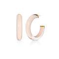 Medium Illusion Lucite Hoop Earrings