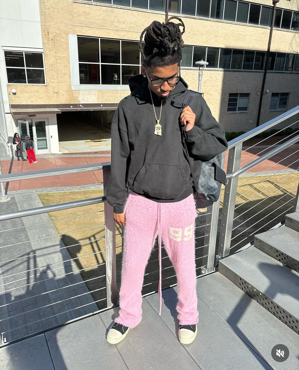 Mohair Pants Pink