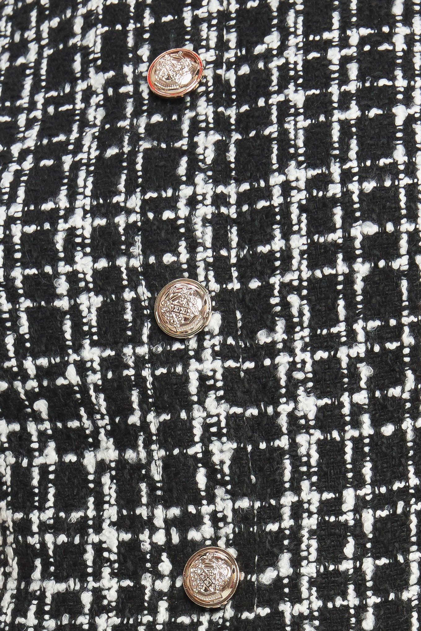 MODERN ICON TWEED WOVEN MINI DRESS