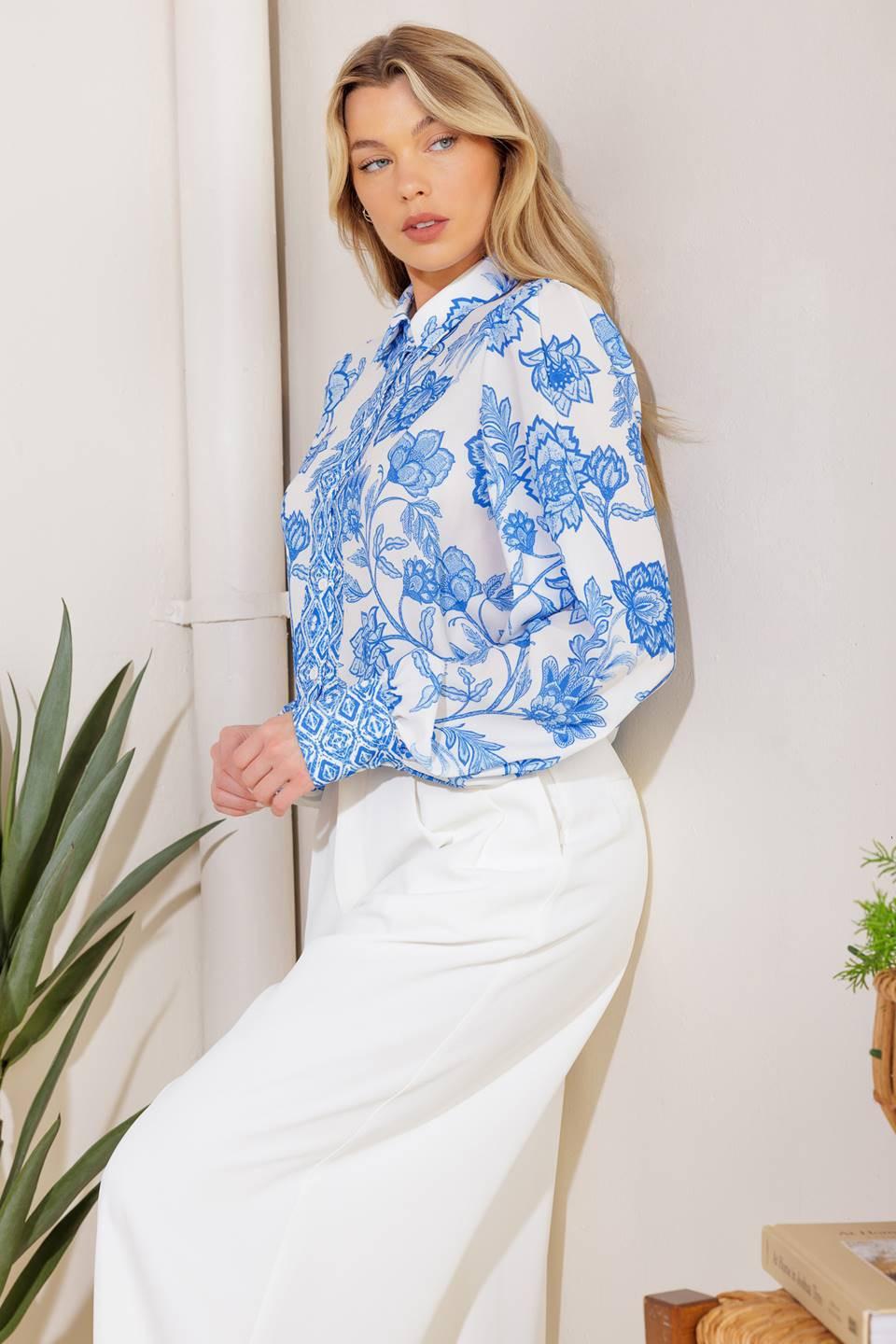 LOVELY DARLING WOVEN TOP