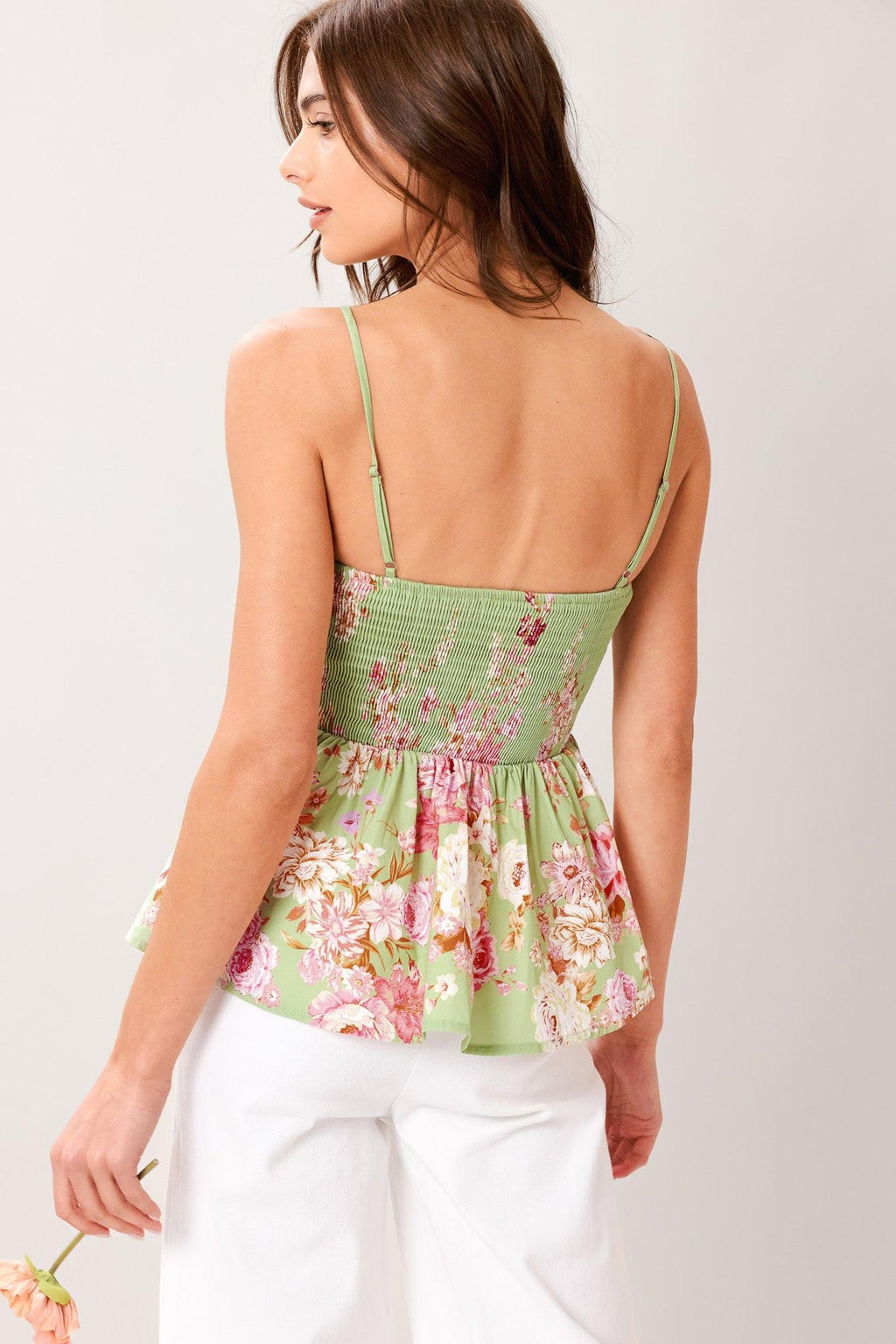 SOFT GARDEN WOVEN TOP