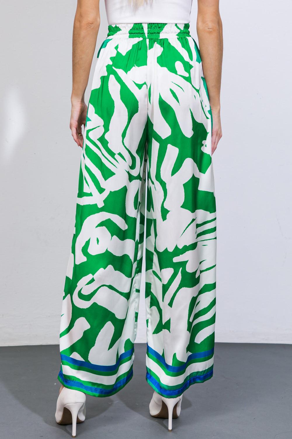 THE KEY TO CHIC WOVEN SATIN PANTS